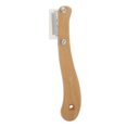 thumbnail image 2 of (The set includes: arc new bread cutter + short handle bread cutter + 20pcs blade + 1pcs blade replacement tool + 1pcs protective case) 2 pieces set wooden handle bread cutter arc bread trimming knife short handle bread pattern knife, 2 of 14