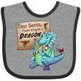 thumbnail image 3 of Inktastic Dear Santa, Please Bring Me a Dragon Christmas Wish Boys or Girls Baby Bib, 3 of 4