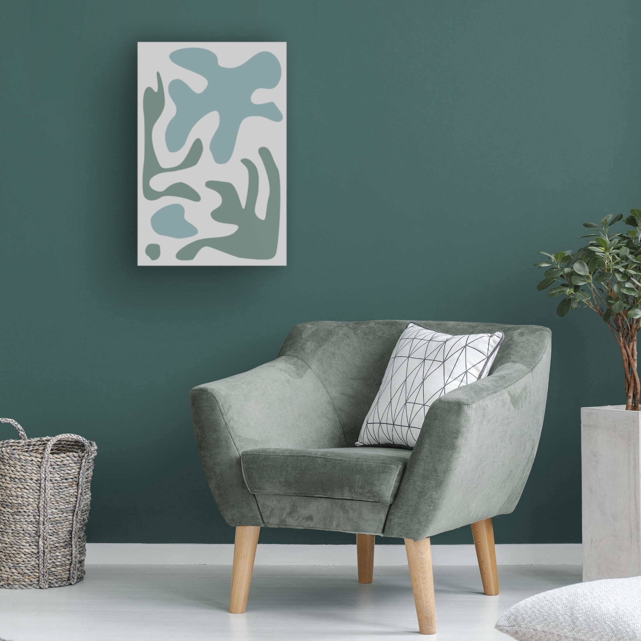 Trademark Fine Art Pictufy Studio Seaweed Teal No 2 Canvas Wall Art