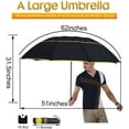 thumbnail image 2 of Extra Large Ventilated Golf Umbrella Compact Oversize, 2 of 5