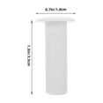 thumbnail image 2 of GARVALON Down Rods For Ceiling Fan 4Pcs White Plastic Adjustable Head General Users Office Use, 2 of 8