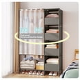 thumbnail image 5 of Portable Closet, Brochao Closet Organizer Storage Shelves, Clothes Rack Storage Organizer, Wardrobe Closet Clothing Rack for Bedroom, Hallway, Living Room, Gray, 5 of 10