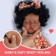 thumbnail image 4 of Muñeca Reborn Baby Doll Jirachi negra de cuerpo completo para niña de 18 pulgadas, 4 of 9