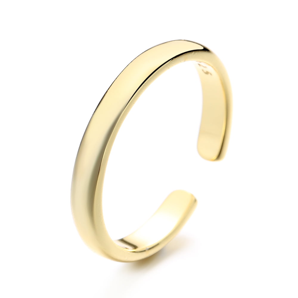 Amy and Annette 14K Gold Plated Over Sterling Silver Open Toe Ring
