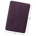thumbnail image 3 of 1 Large Clara Clark Bath Mat Bathroom Rug - Absorbent Memory Foam Bath Rugs - Non-Slip, Thick, Cozy Velvet Feel Microfiber Bathrug, Plush Shower, Toilet-Floor Bathmats Carpet - Purple - 20"x32", 3 of 6