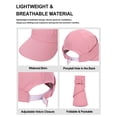 thumbnail image 6 of HuangHuanChen Sun Hats For Womens Wide Brim Visor UPF 50+ UV Protective Hiking Fishing Hats Sun Hat for Women Summer Beach Packable Cap Pink One Size, 6 of 6