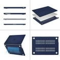 thumbnail image 5 of Mosiso 4IN1 Case for MacBook Air 15 inch Case 2025 2024 2023 Release M4 A3241 M3 A3114 M2 A2941 with Touch ID, Plastic Hard Shell&Keyboard Cover&Screen Protector&Storage Bag, Navy Blue, 5 of 6