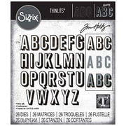 Thinlits Die Set 26PK Alphanumeric Shadow Upper by Tim Holtz