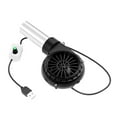 thumbnail image 2 of figatia BBQ Fan Barbecue Tool Stainless Steel Windpipe Multipurpose BBQ Cooking Fan Electric Bellows for Camping Hiking Indoor Picnic Adjustable, 2 of 8