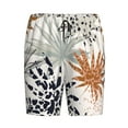 thumbnail image 4 of Wukai Tropical Leaves Men’s Short Pajama Pants With Pockets Soft Sleep Pj Shorts for Men-XX-Large, 4 of 6