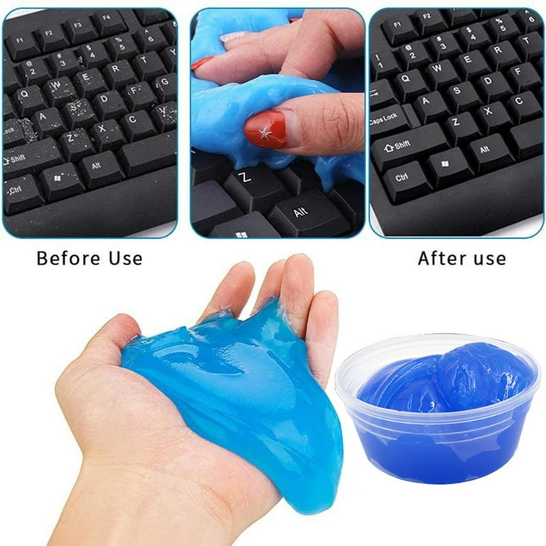 GetUSCart- bedee Car Cleaning Gel Cleaning Putty: 2023 Upgraded Keyboard  Cleaner Gel 3 Pack High Efficient Cleaning Reusable No Sticky Hands Dust Cleaning  Gel for Car Interior Air Vent Keyboard Camera Printer