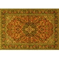 thumbnail image 1 of Ahgly Company Machine Washable Indoor Rectangle Persian Yellow Traditional Area Rugs, 8' x 10', 1 of 4