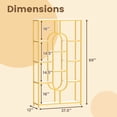 thumbnail image 3 of Costway 1 PCS 5-Tier Bookshelf 69" Tall Etagere Bookcase with Open Storage Shelves Display Shelf, 3 of 10