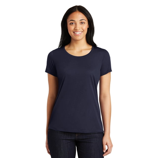 Camiseta de cuello redondo Sport-Tek® Ladies PosiCharge® Competitor™ Cotton Touch™. LST450 deporte-tek LST450