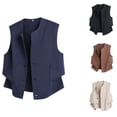 thumbnail image 3 of RYDCOT Men's Travel Vest Casual Outdoor Multi-Pocket V-Neck Button up Cotton Workwear Vest Sleeveless Jacket Navy, 3 of 4
