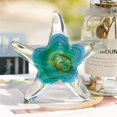 thumbnail image 5 of Decoración de Mesa de Cristal Soplado Hecha a Mano, Figura de Estrella de Mar, Adorno Coleccionable, Transparente y Verde, 5 of 5