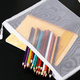 thumbnail image 5 of Bolsa de malla con cremallera FloreceBien Pendancy, 5 carpetas de archivos de nailon livianas, organizador de documentos, color blanco, 5 of 5