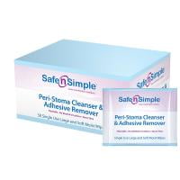 Safe n' Simple Peri-Stoma Cleanser & Adhesive Remover Wipes Alcohol-Free 50 Count