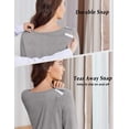 thumbnail image 4 of Pinspark Open Back Hospital Gowns for Women Tear Away Snap Long Sleeve Womens Hospital Gowns Adaptive Clothing for Women, 4 of 6