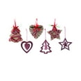 thumbnail image 2 of Decoris 9757832 Assorted Ornaments, Red & Green - MDF - Case of 72, 2 of 2