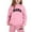 Pink, variant on Little Outfits for Girls Sets Casual Winter Wear Trendy Printed Hooded Sweatshirt Fall Girls Clothing Sets Pink Size 7-8T