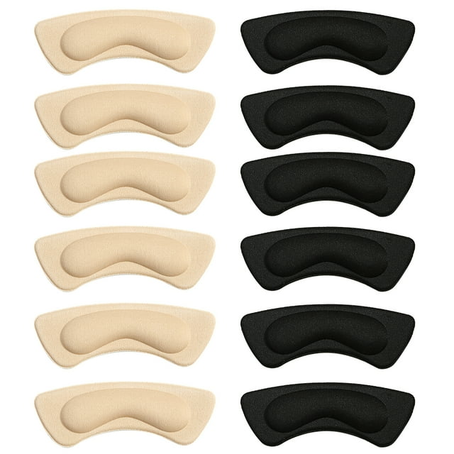 12 Pcs Doublures de Talon Autocollants Coussins de Talon Inserts de Talon pour Femmes et Hommes