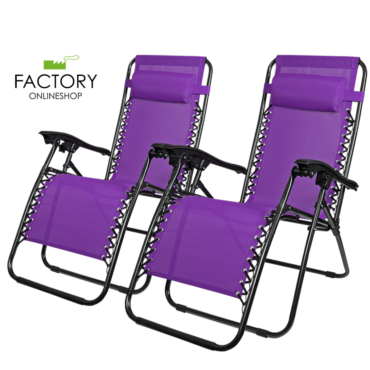 ZLGE Patio Zero Gravity Chairs Sunbed Relaxer Recliner Chairs Folding Chair Recliners Household Lunch Break Computer Chair Casual Siesta Office Balcony Beach Purple Blue Gray Folding Lounge Chair