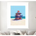 thumbnail image 2 of Giant Art 24x32 Americana Villa Mated et Encadrée en Rouge, 2 of 3