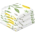 Coolnut Lemon Kitchen Dish Towel Set of 4, Soft Absorbent Drying