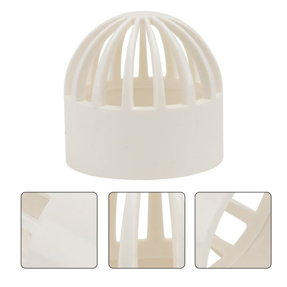 2 Pcs Aquarium Guard PVC Breathable Cap 50mm Fish Tank Intake Cove Strainer Guard Permeable Net Cap Aquarium Supplies