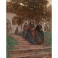 thumbnail image 3 of Karl Friedrich Gsur 20x24 Black Modern Framed Museum Art Print Titled - With Church Aisle, 3 of 5