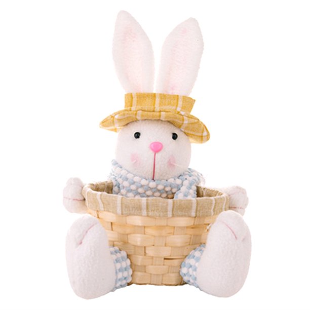 Plato de dulces de Pascua, canasta de conejito de Pascua, canasta de almacenamiento de dulces de Pascua, caja de regalo para decoración de mesa, regalo de Pascua, B