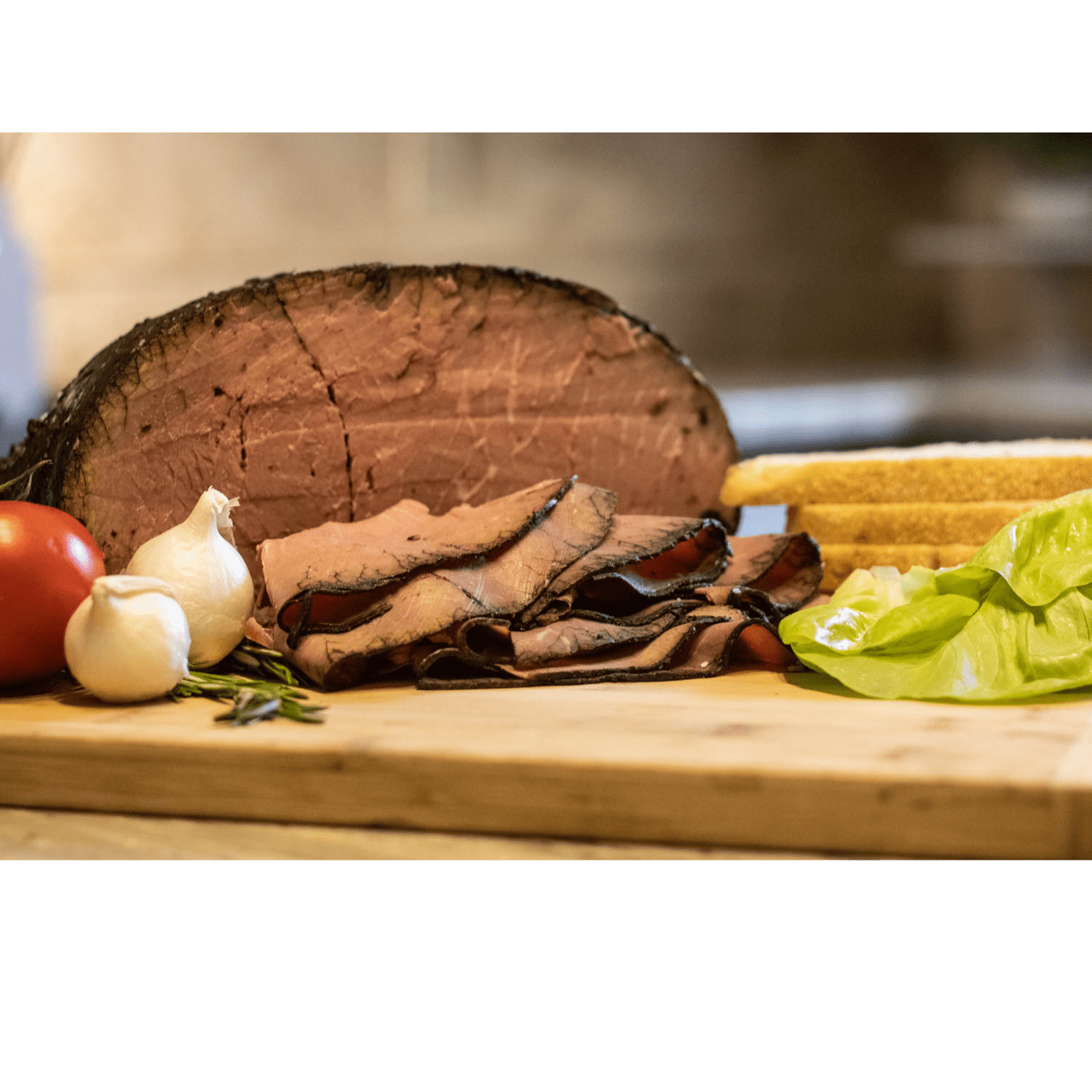 Best's Oven-Roasted Top Round Cap-off Roast Beef, Deli Sliced (Plastic Bag), 2 OZ (56 g), 11g Protein Per Serving