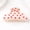 white, variant on Women's Black Heart Pattern PVC Hair Claw Clip, Non-Slip Jaw Clamp for Girls