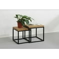 thumbnail image 3 of Waterproof Tabletop Nesting Side Tables, Sturdy Construction with Industrial Design, Authentic Robust Tables for Urban Settings, Space-saving Design (Aged-effect, 2PCS), 3 of 4