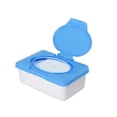 thumbnail image 2 of FOULEZRE 2Pcs Diaper Wipes Dispenser Baby Wipes Casewith Buckle Lid, Baby Wipe Holder Keeps Wipes Fresh, Non-Slip, Easy Open & Close Wipe Container, 2 of 4
