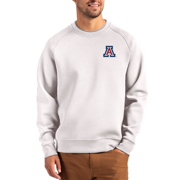Men's Cutter & Buck Gray Arizona Wildcats Roam Recycled Pullover