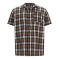 thumbnail image 4 of Button Down Plaid Shirts for Men Comfy Regular Fit Checkered Business Casual Shirts Short Sleeve Shirt with Pocket, 4 of 5