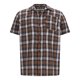 thumbnail image 3 of Camisas de Manga Larga para Hombres Botón Abajo Gira-Abajo Cuello Blusa, Retícula Impresión Casual Estilo de Negocios, 3 of 5