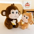 thumbnail image 6 of Banana Monkey Plush Toy, Jungle-Themed Cuddle Companion, Soft Stuffed Animal with Fruit Accessory, Cheeky Primate Doll, 6 of 6