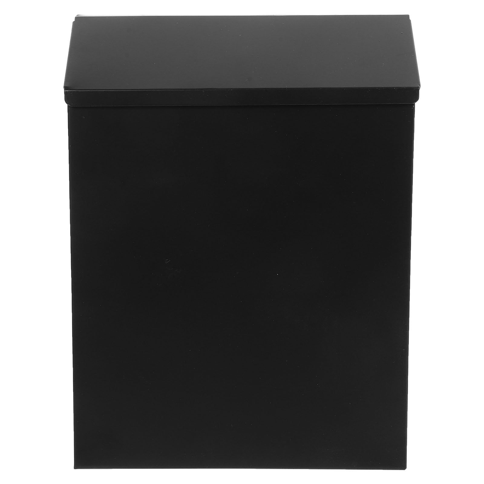 FRCOLOR 1Set Locking Mailbox Rectangular Black for Outdoor Mailboxes Collection
