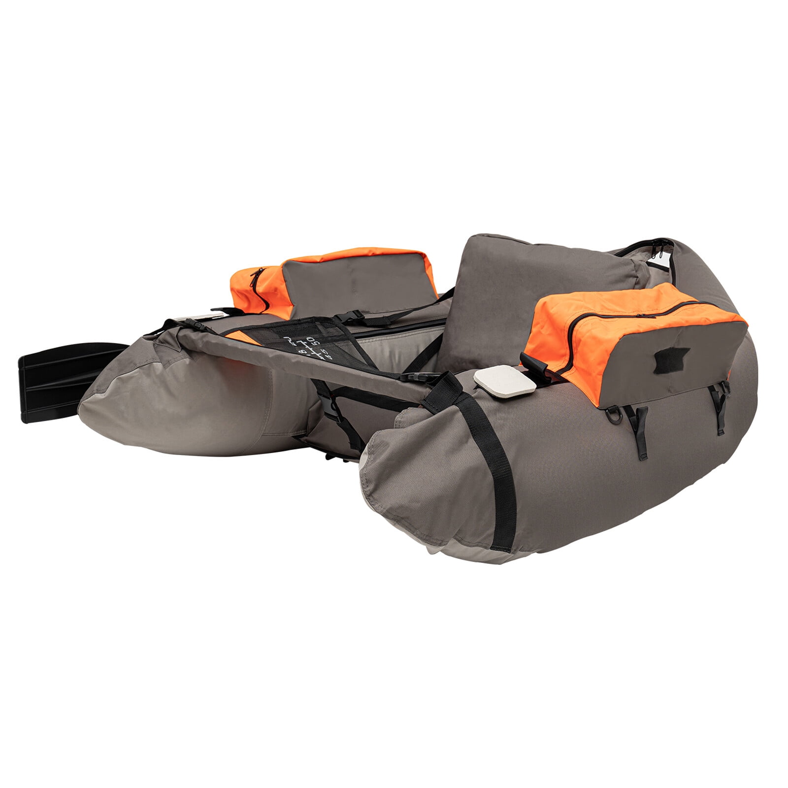 Portable Inflatable Fishing Boat Raft,Backrest Adjustable Angle, Blow Up Boat Oceans, Lakes, Rivers, and Creeks for Fishing, Rafting