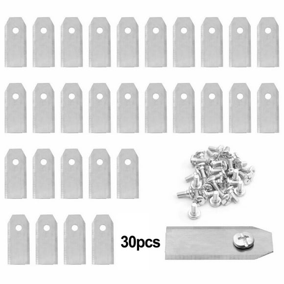replacement blade lawn mower blade 43 mm long for robotic lawnmower set 30pcs sliver