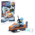 thumbnail image 2 of Minibuild LEGO City Winter Holiday Minifigura del explorador ártico con moto de nieve 40 piezas LEGO, 2 of 2