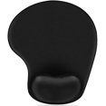 thumbnail image 1 of soporte de reposamuñecas de gel, Alfombrilla de ratón de mármol con tela de lycra, Base de PU antideslizante para computadora de juegos, computadora portátil, hogar, oficina y viajes, 1 of 2