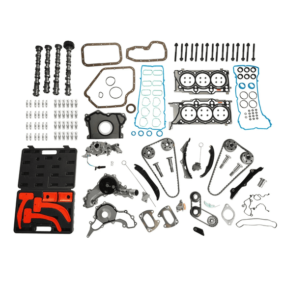 Engine Rebuild Kit Lifter Rocker Arm Timing Chain Kit For 2011-2015 Chrysler Dodge Jeep Grand Cherokee Ram 1500 3.6L