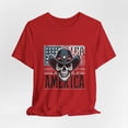 thumbnail image 6 of Bold and Patriotic The Aviator Skull Unique America Unisex Short Sleeve Tee, 6 of 11