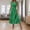 *Green, variant on ClodeEU Women's Ruffle Sleeve V Neck Tunic Midi Dress,Casual Loose Summer Flowy Dress Black,Women's Plus L