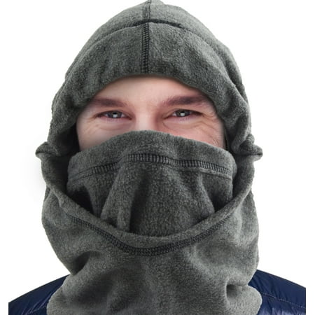 - Fleece 6 in 1 Facemask Balaclava Hoodie Neck Warmer Windstopper Colors Vary