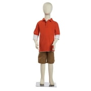SSWBasics Large Youth Flexible Mannequin (7 Year) - 46" With Head 40" Without Head - Full